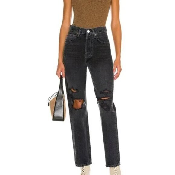 Agolde 90's Mid Rise Loose Fit Jean In Vagabond Size 23 - Picture 1 of 12